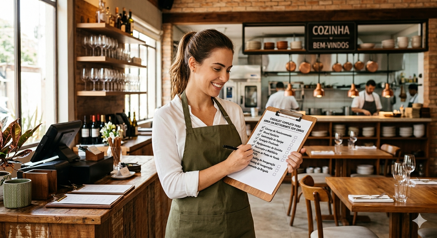 Checklist completo para abrir um restaurante sem erros